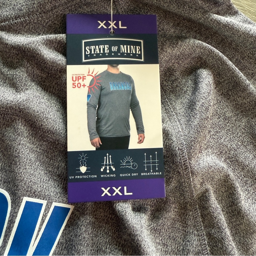 State of Mine Moisture Wicking LS shirt New York Graphic | Size XXL | Gray - Picture 7 of 9